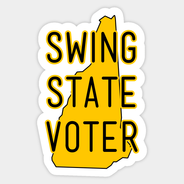 Swing State Voter - New Hampshire Sticker by brkgnews